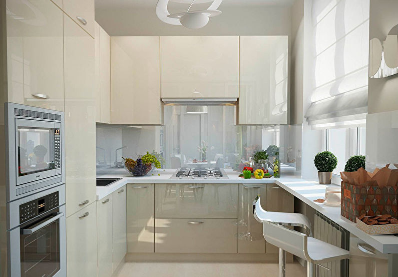 Interior design of a small kitchen - photo