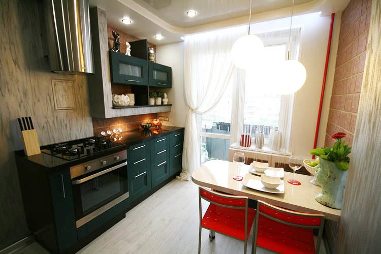 Interior design of a small kitchen - photo