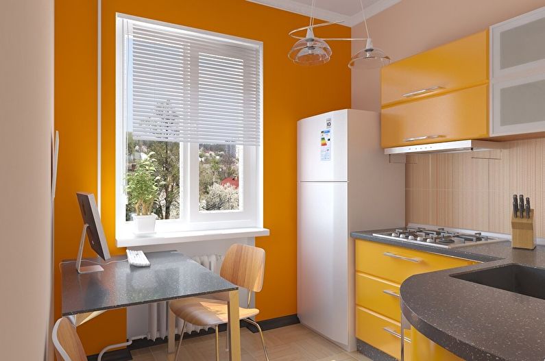 Interior design of a small kitchen - photo