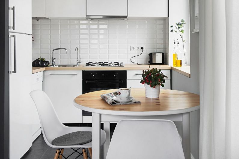Interior design of a small kitchen - photo