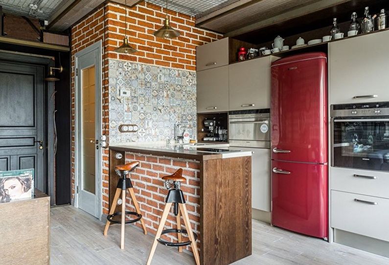 Interior design of a small kitchen - photo