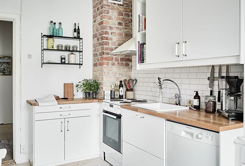 Interior design of a small kitchen - photo