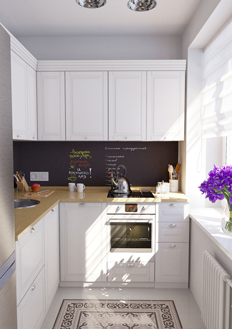 Interior design of a small kitchen - photo
