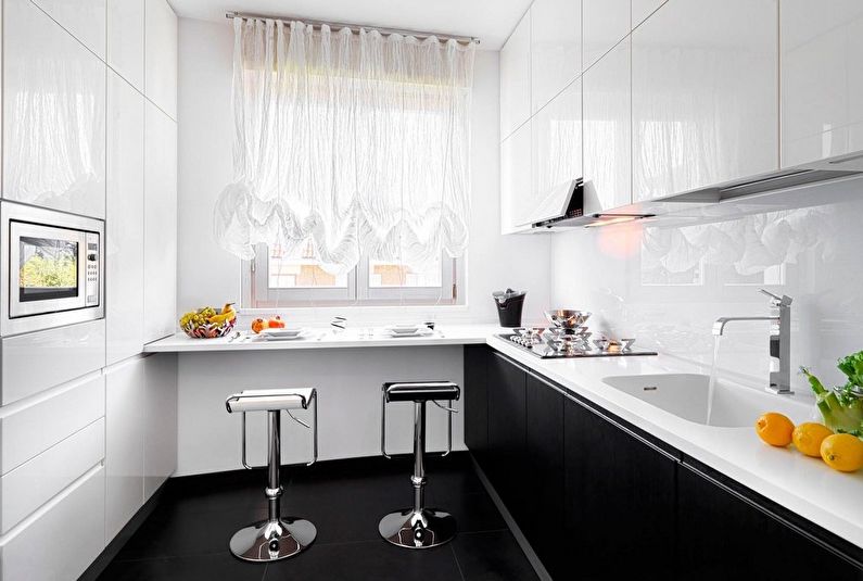 Interior design of a small kitchen - photo
