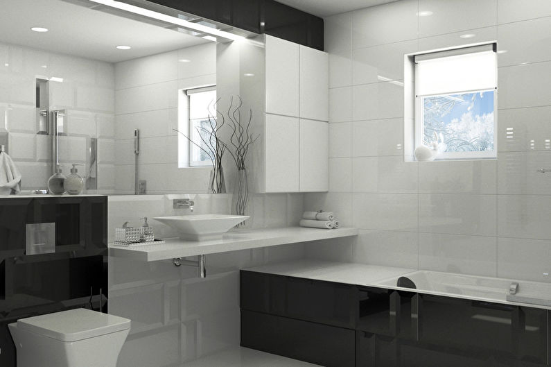 Harmony of Contrast: Bathroom 10 m2 - photo 2