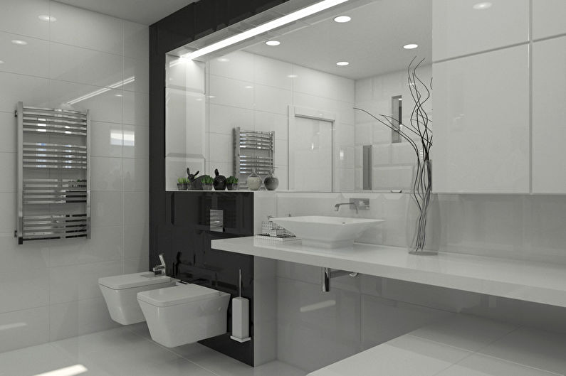 Harmony of Contrast: Bathroom 10 m2 - photo 3