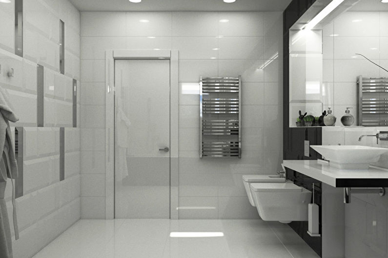 Harmony of Contrast: Bathroom 10 m2 - photo 4
