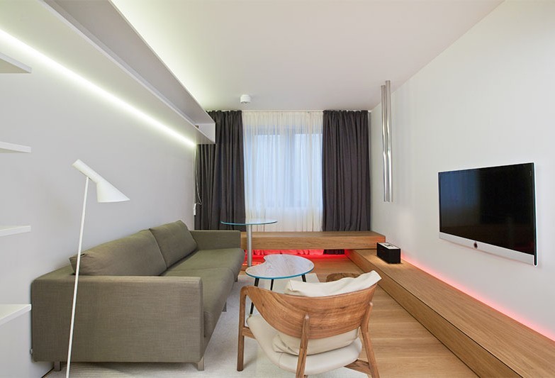Living room design 18 sq.m. minimalist style
