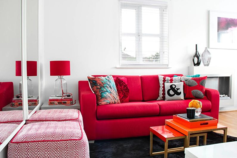 Living room design 18 sq.m. - how to arrange furniture