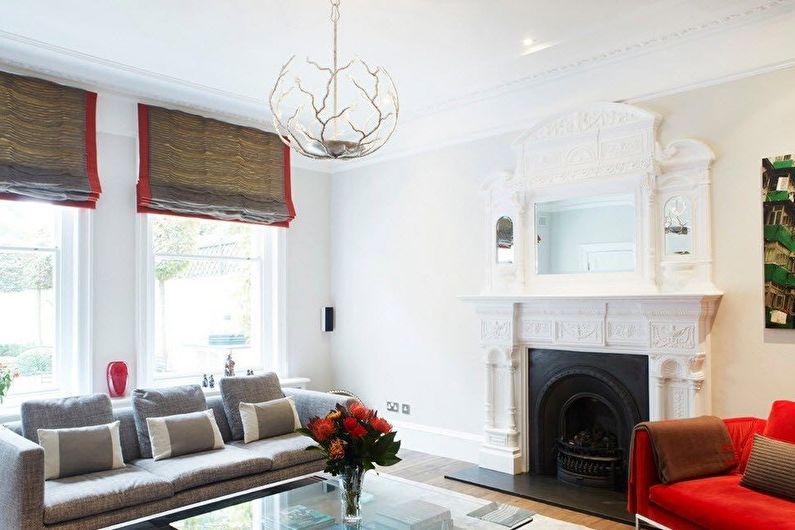 The interior design of the living room is 18 sq.m. - Photo