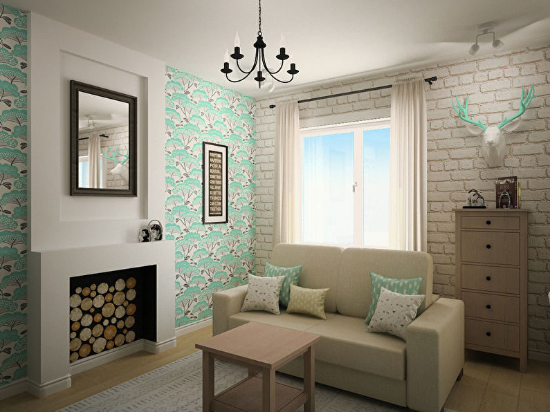 Two-room apartment in the Scandinavian style - photo 1