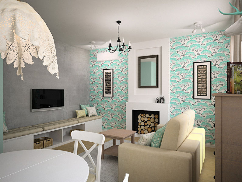 Two-room apartment in Scandinavian style - photo 2