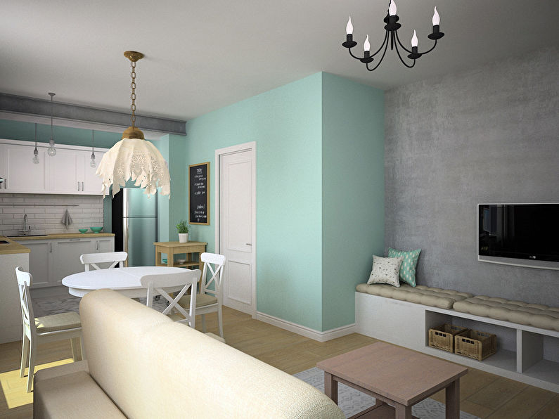 Two-room apartment in Scandinavian style - photo 3