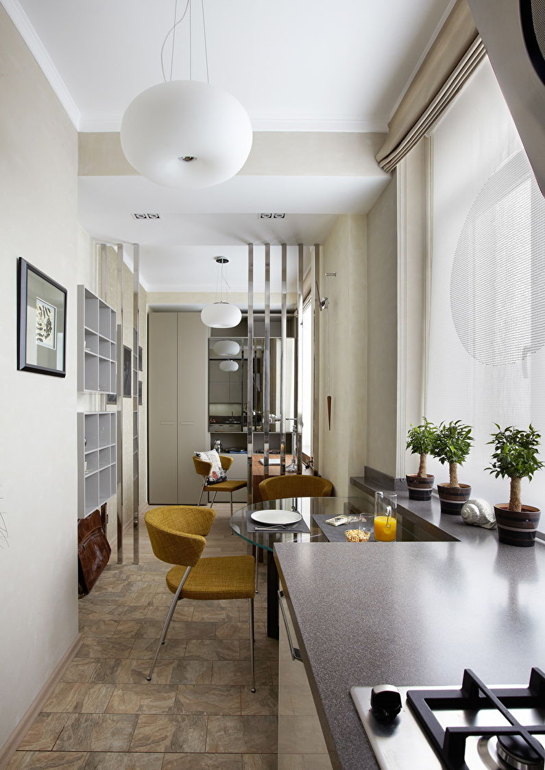 Interior of a small apartment in a modern style