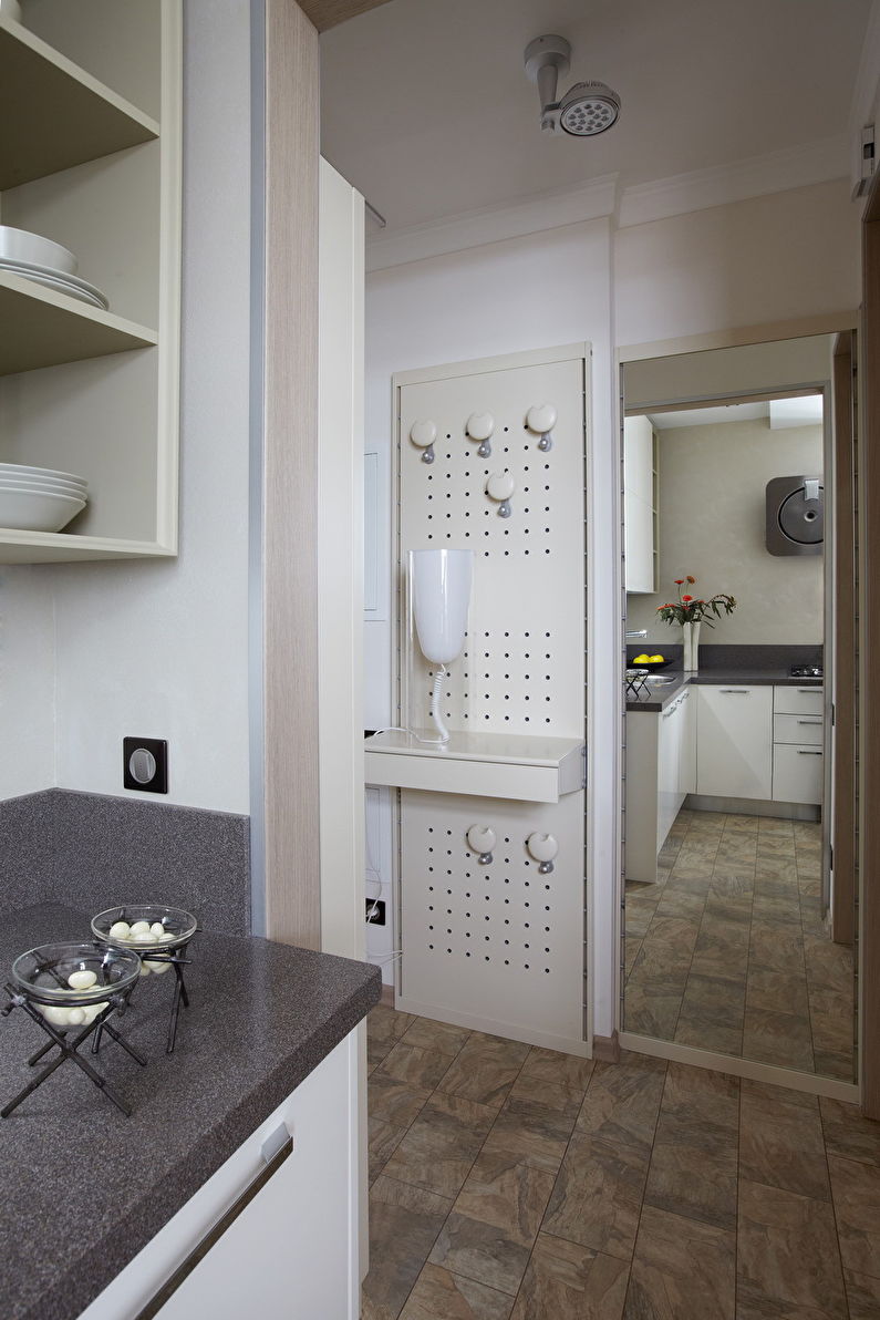 Interior of a small apartment in a modern style