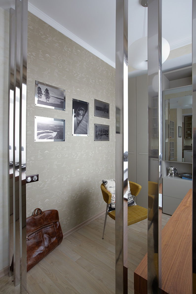 Interior of a small apartment in a modern style