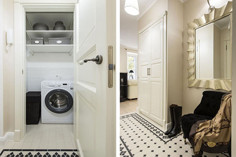 Design of a small apartment in a classic style