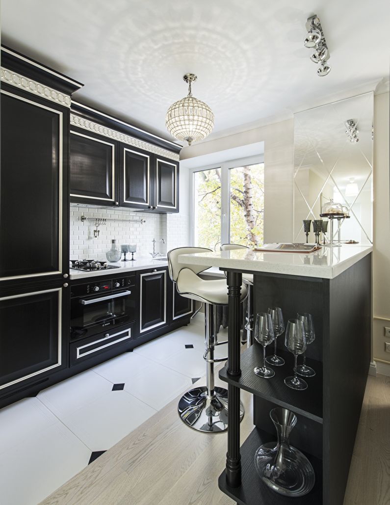 Design of a small apartment in a classic style