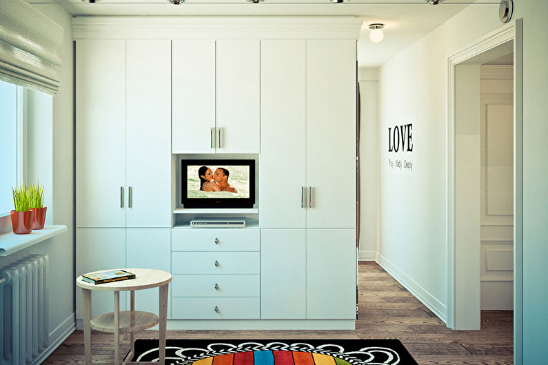 Interior design of a small apartment 32 sq.m.