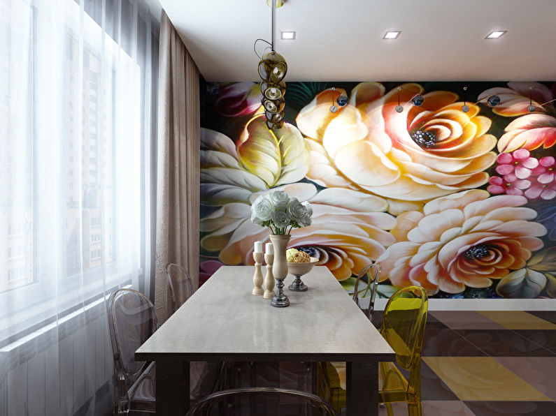 Kitchen “Zhostova Flowers” ​​- photo 3