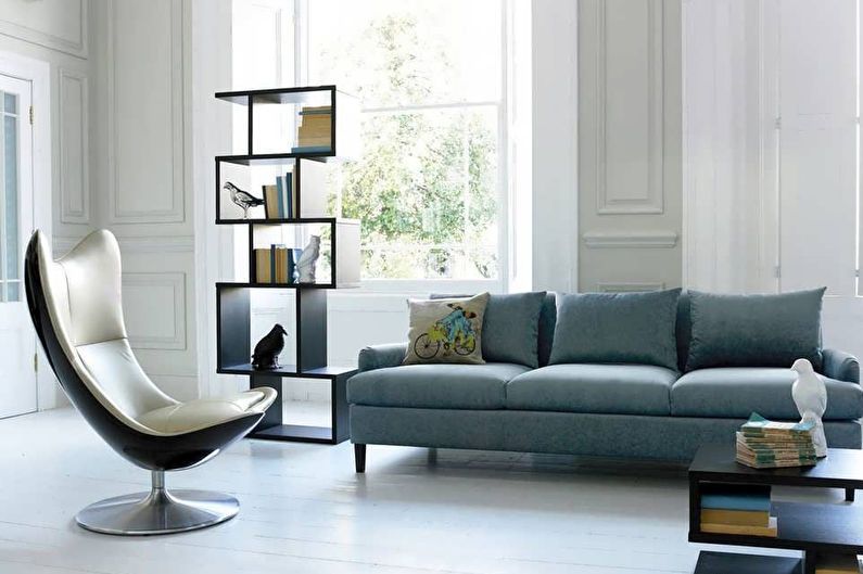 Interior design of a living room of 20 sq.m. - Photo