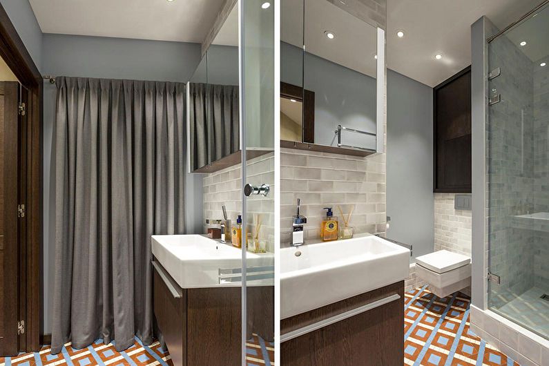 Design of a studio apartment in a loft style