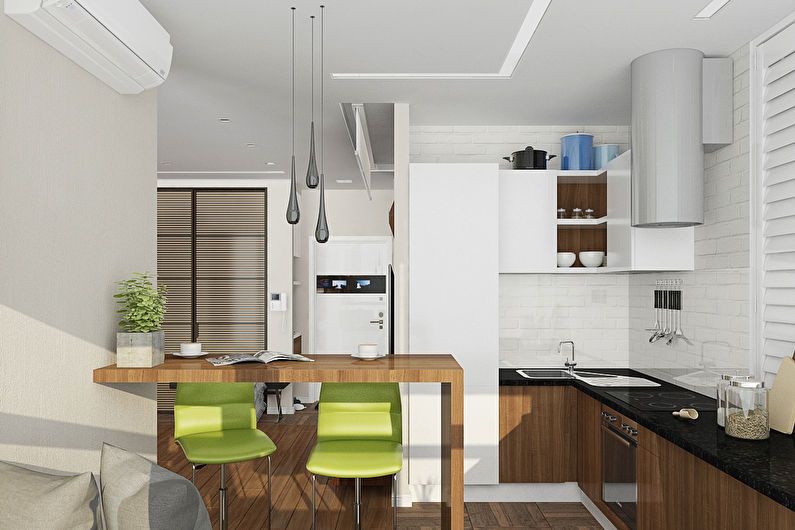 Design of a studio apartment for a girl