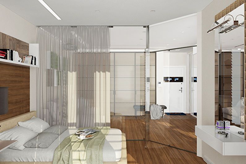 Design of a studio apartment for a girl