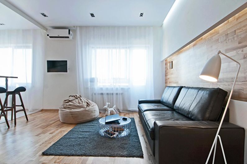 One-room apartment design for a young family