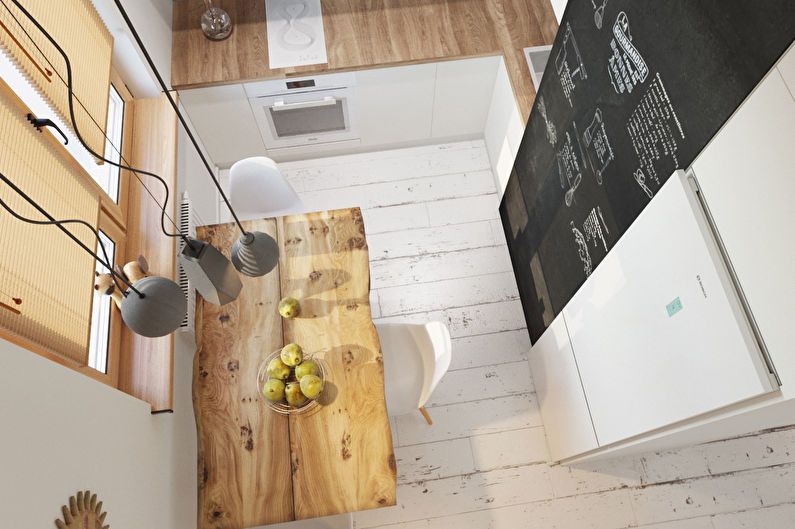 Design of a studio apartment in the style of minimalism