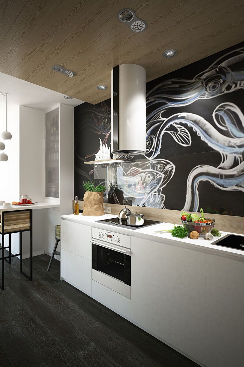 Design studio apartment from the studio Galaxio
