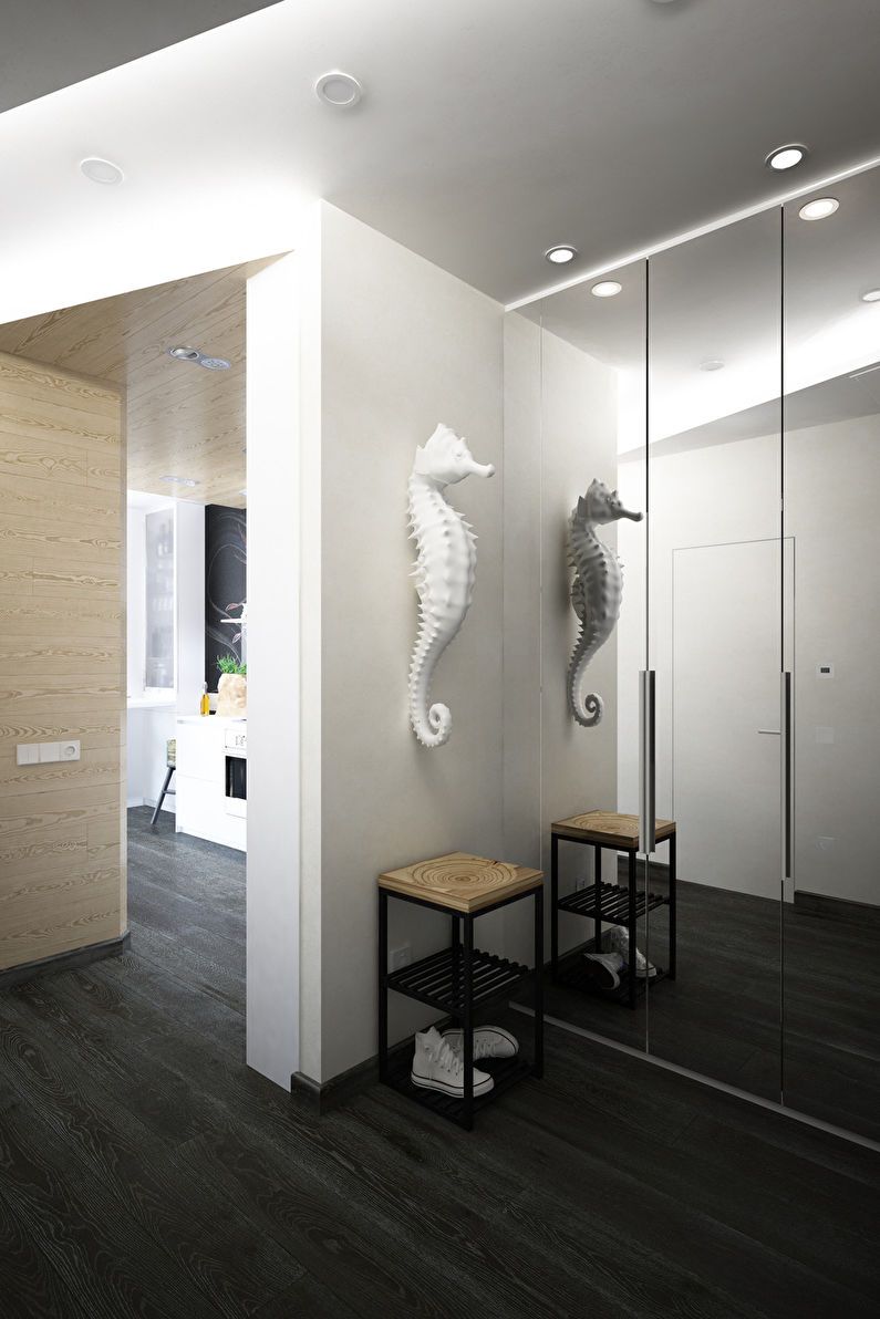 Design studio apartment from the studio Galaxio