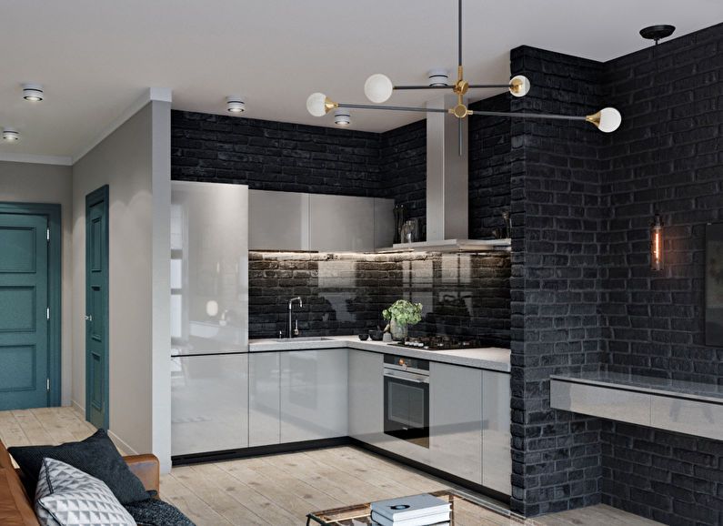 Design of a one-room apartment in Kiev