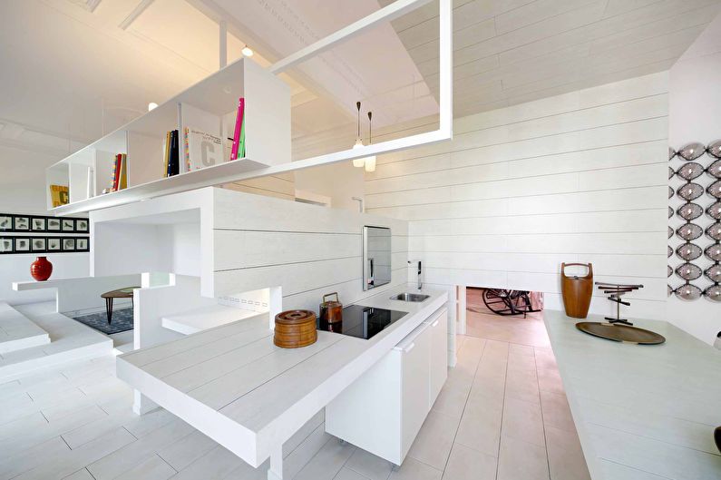Interior design of a one-room apartment 54 sq.m.