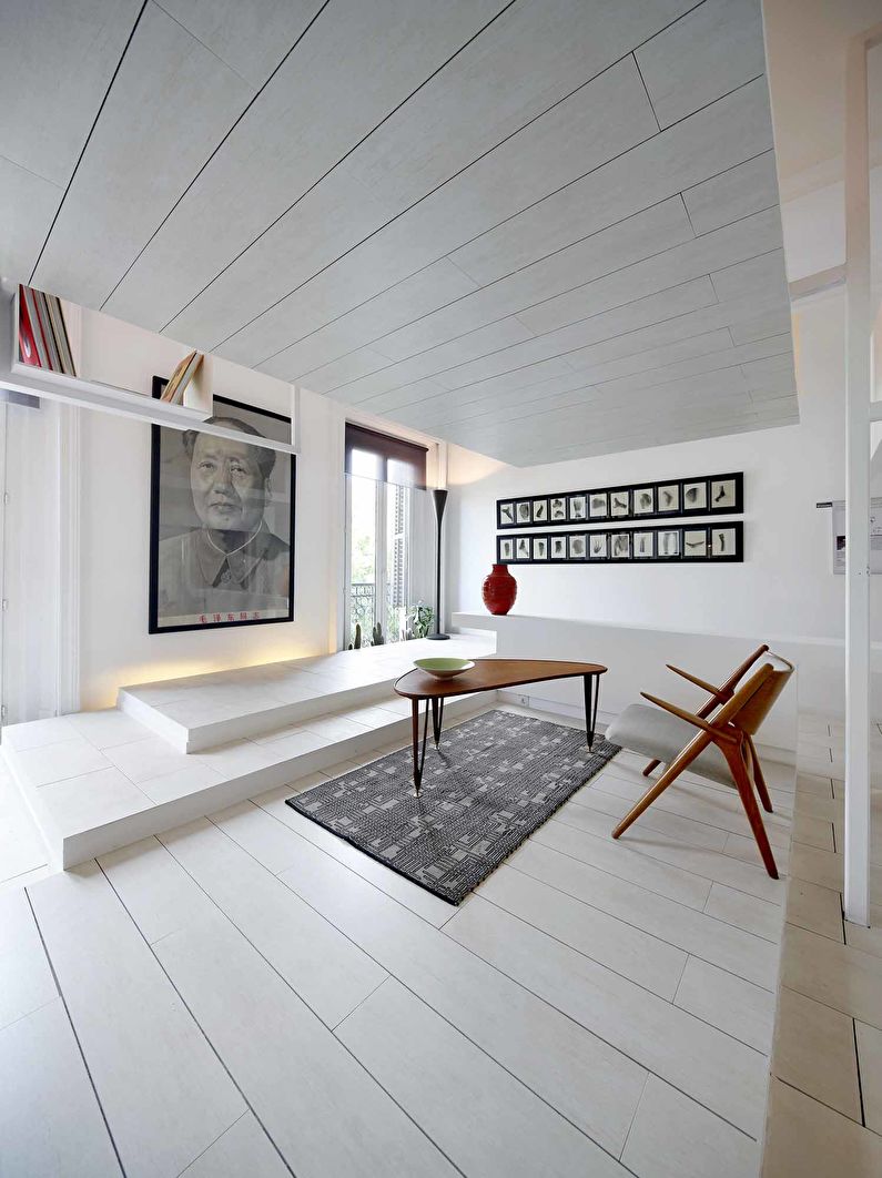 Interior design of a one-room apartment 54 sq.m.