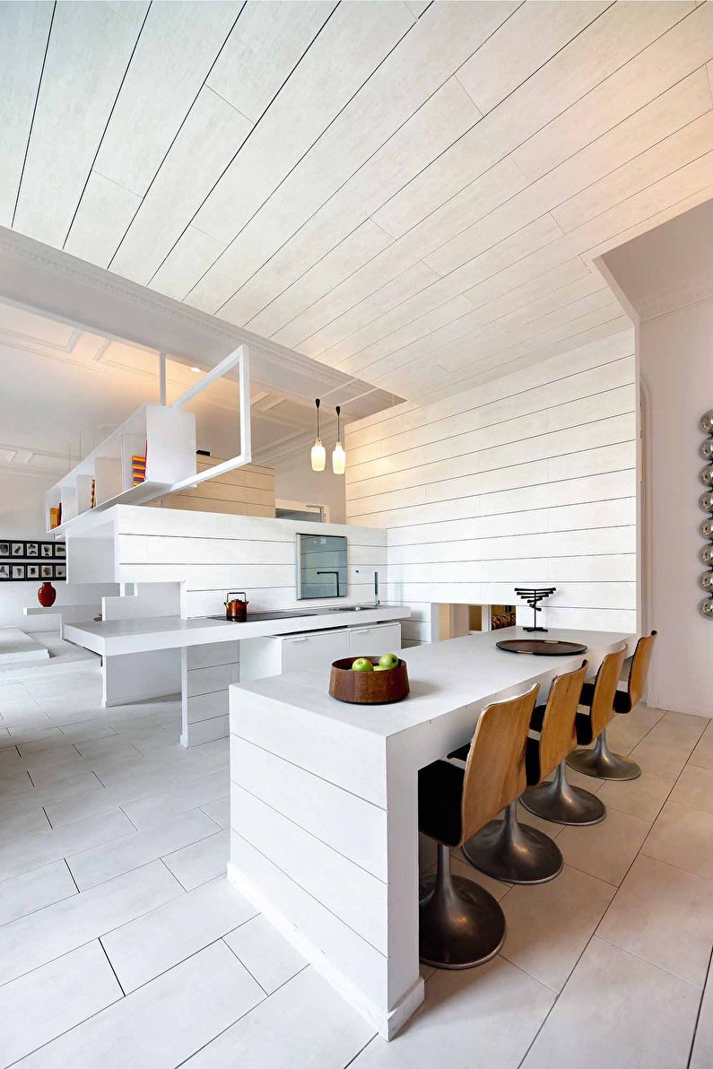 Interior design of a one-room apartment 54 sq.m.
