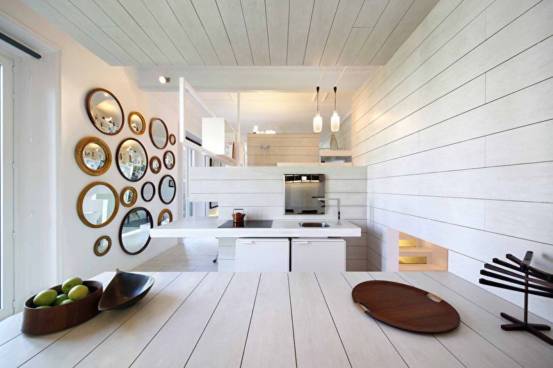 Interior design of a one-room apartment 54 sq.m.