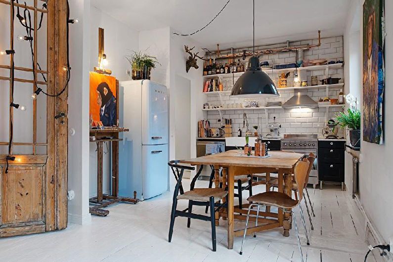 Scandinavian style studio apartment design