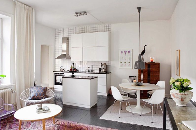 Studio apartment design - color palette