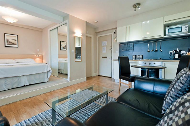 Interior design of a studio apartment - photo