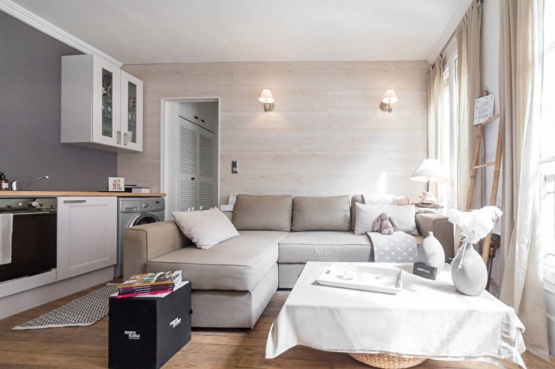 Interior design of a studio apartment - photo