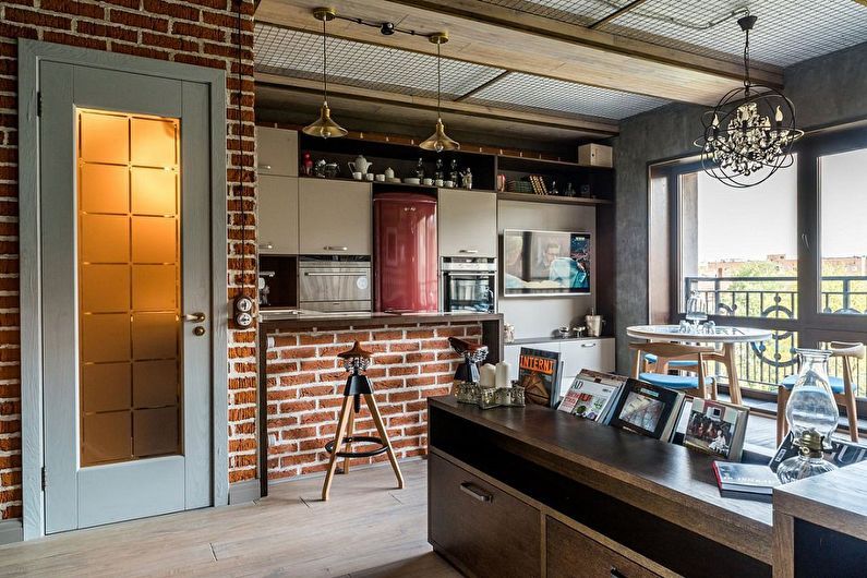 Interior design of a studio apartment - photo