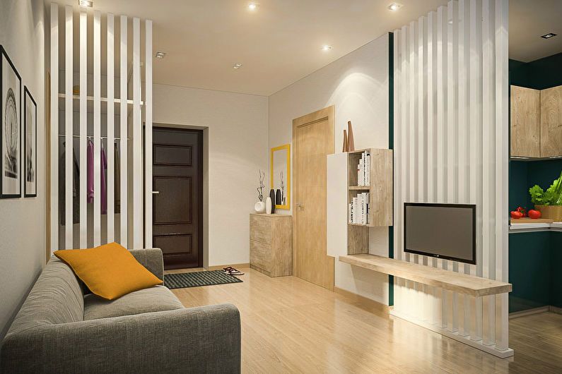 Interior design of a studio apartment - photo
