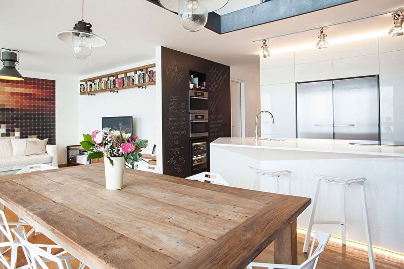 Interior design of a studio apartment - photo