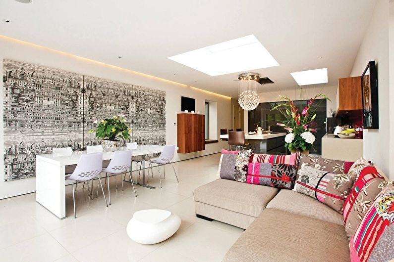 Interior design of a studio apartment - photo