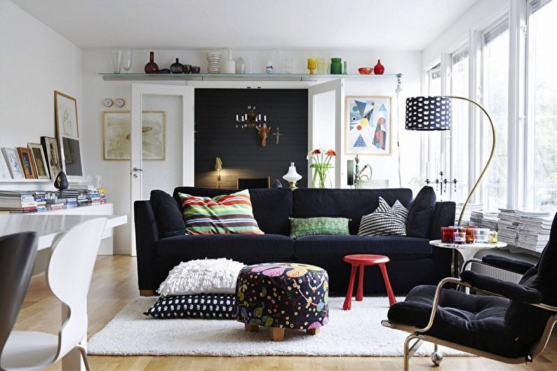 Interior design of a studio apartment - photo