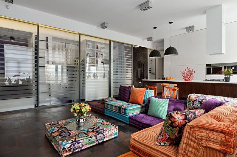 Interior design of a studio apartment - photo