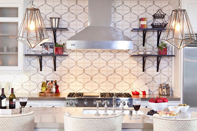 Decoración de paredes en la cocina - Baldosas cerámicas