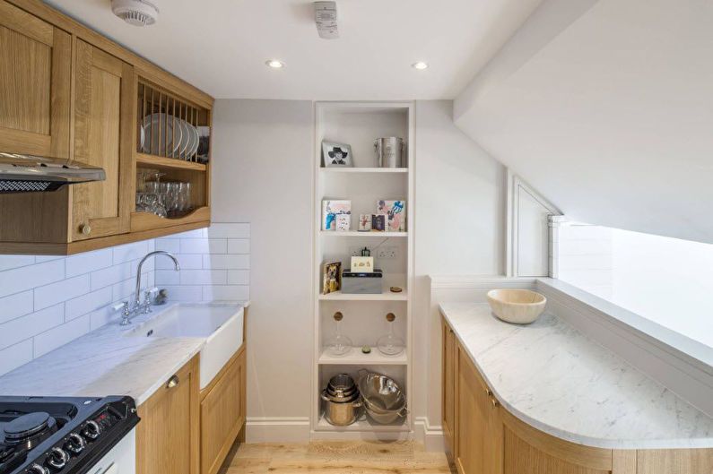 Kitchen design 6 sq.m. - how to arrange furniture