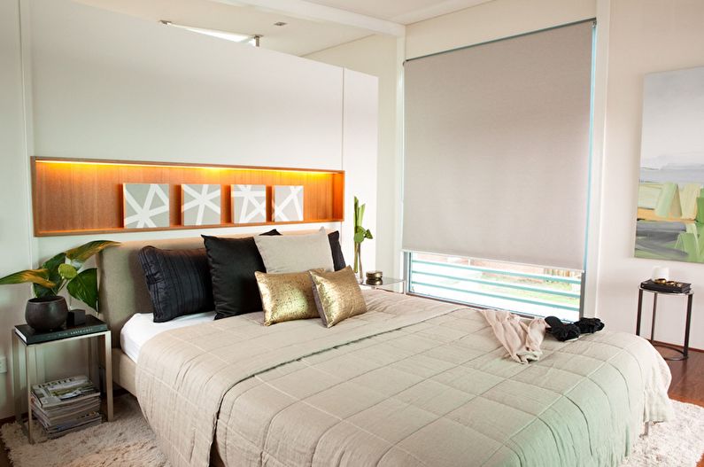 Bedroom design 12 sq.m. in modern style